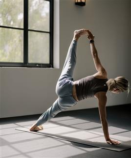 Woman doing a yoga pose