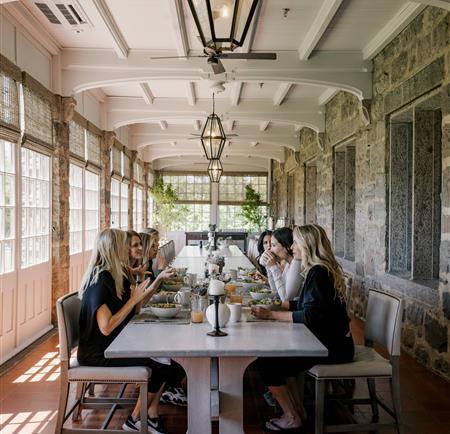 People in dining room