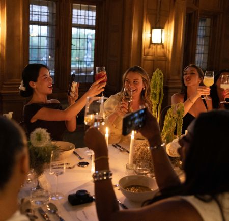 cheers at dinner