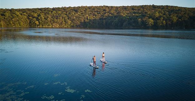 paddle boarding