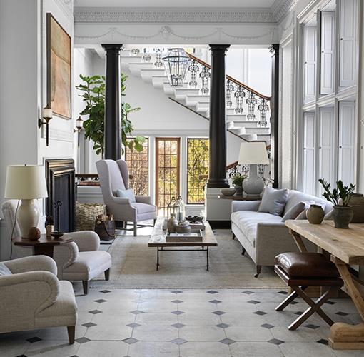 Living room in Hudson Valley