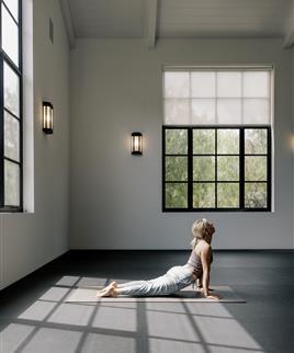 woman doing yoga